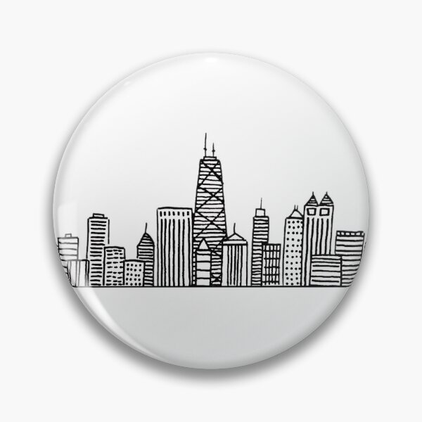 Item preview, Chicago Skyline (South Facing) designed and sold by Color Chicago.