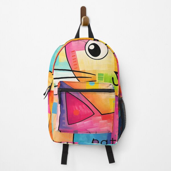Item preview, Abstract Patchwork Cat Artwork" designed and sold by inkArtistryfine.