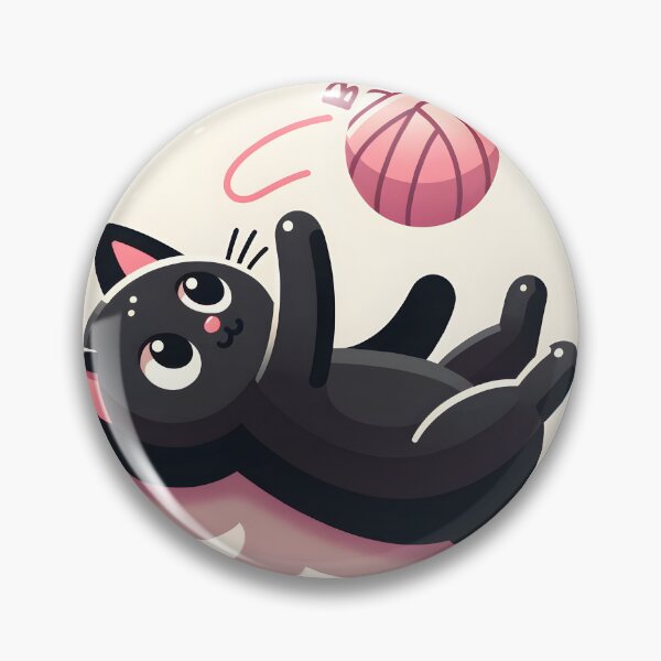 Item preview, Playful Kitten Yarn Frolic Illustration designed and sold by inkArtistryfine.