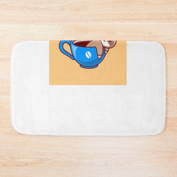 Item preview, Slothful Sips: Cute Sloth with Coffee Cup Cartoon Icon designed and sold by hjian8219.