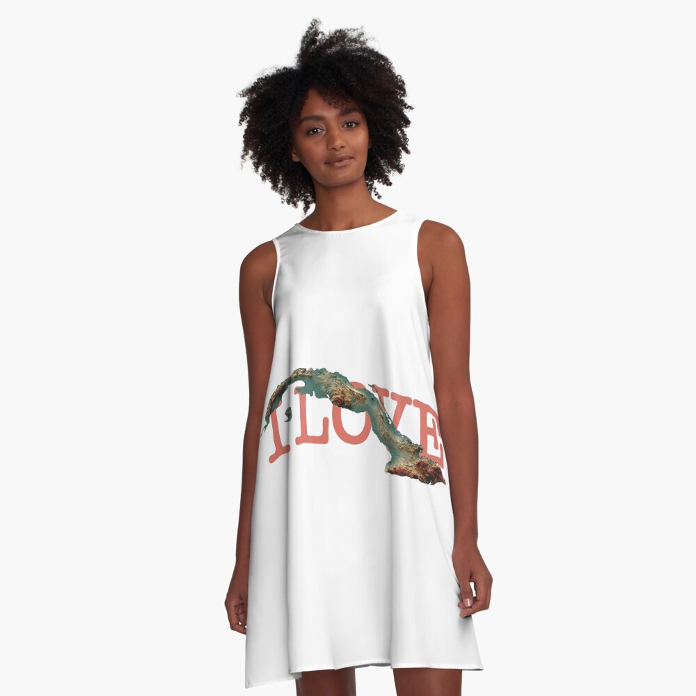 Item preview, A-Line Dress designed and sold by CubaNowadays.