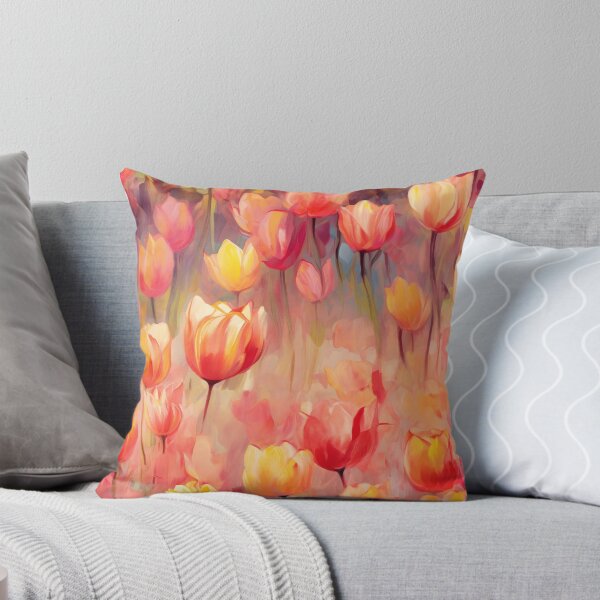 Item preview, Tulipanes Sunset Glow - Patrón floral impresionista designed and sold by HAL2501.