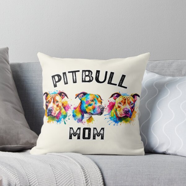 Item preview, Pitbull Mom Watercolor designed and sold by Fredster1966.