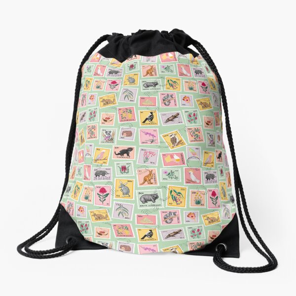 G’Day from Australia | Moss Green Drawstring Bag