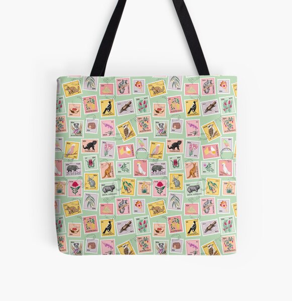 G’Day from Australia | Moss Green All Over Print Tote Bag