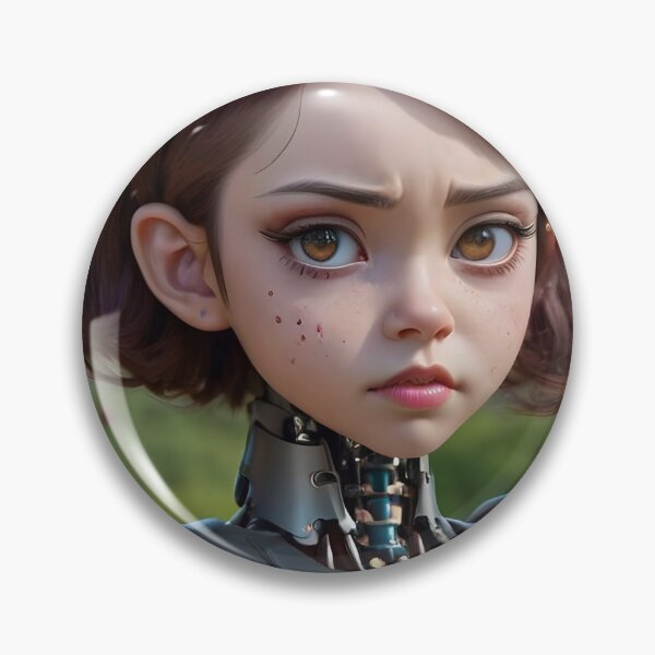 Artikelvorschau, Cute Futuristic Cyborg Girl entworfen und verkauft von TheArtOfPat.
