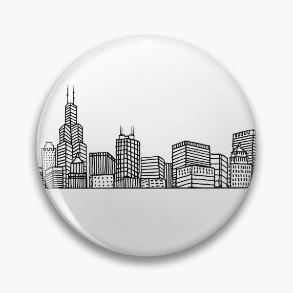 Item preview, Chicago Skyline (West Facing) designed and sold by Color Chicago.