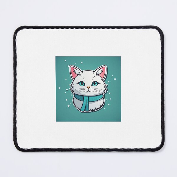 Item preview, Blue Holiday Cat Sticker Set designed and sold by Earth Nature Creations.