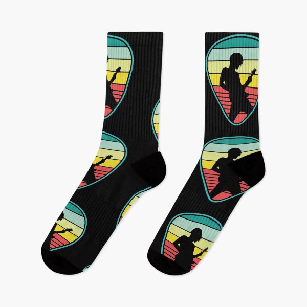 Item preview, Retro Guitar Player SIlhouette | Guitar Pick Theme designed and sold by DigitalFhaiz.