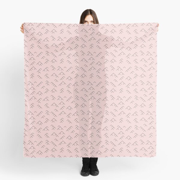 Tree diagram scarf - pink and black Scarf