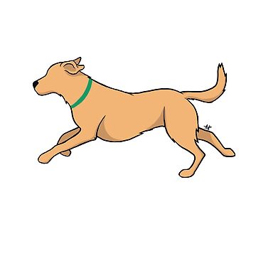 Artwork thumbnail, Running Yellow Labrador by smoothfoxill
