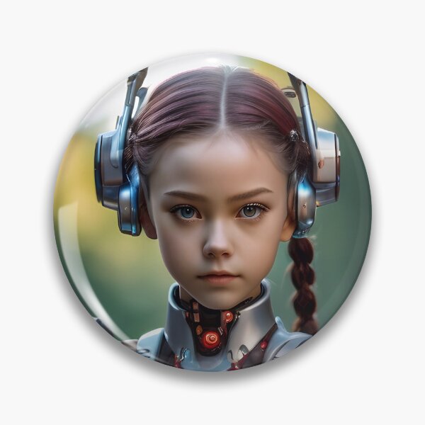 Artikelvorschau, Cute Futuristic Cyborg Girl entworfen und verkauft von TheArtOfPat.