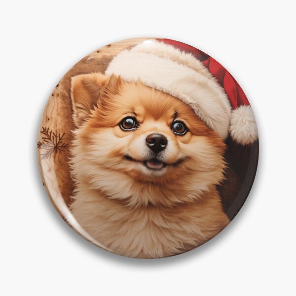 Item preview,  Christmas with Pomeranian: The Spirited Charm of Wood (Pyro Pets Art - 201) designed and sold by pyropetsart.