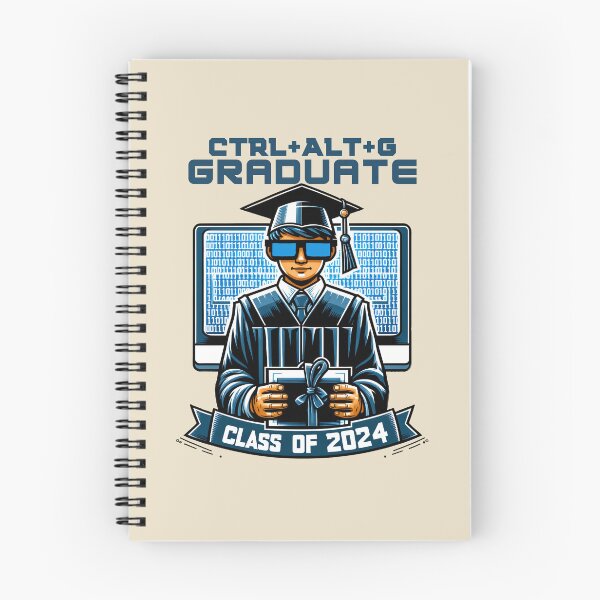 Item preview, Tech-Savvy Graduate: Binary Code & Diploma Design designed and sold by Upetees.