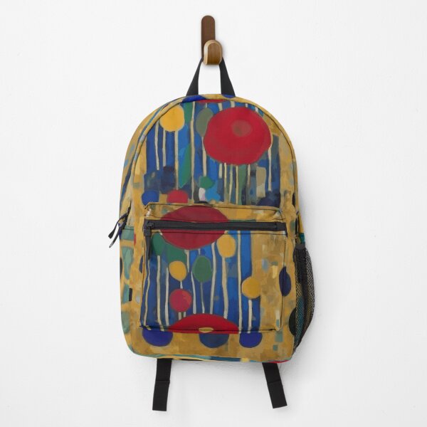 Item preview, Red and Blue Abstract Flowers After Klimt designed and sold by Vicky Brago-Mitchell®.
