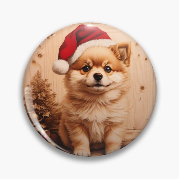 Item preview, Christmas with Pomeranian: The Spirited Charm of Wood (Pyro Pets Art - 202) designed and sold by pyropetsart.