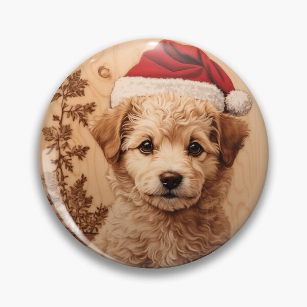 Item preview, Christmas with Poodle: The Elegant Beauty of Wood (Pyro Pets Art - 203) designed and sold by pyropetsart.
