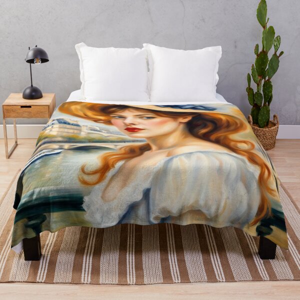 Item preview, Beautiful girl in Paris at River Seine designed and sold by JackFreestone.