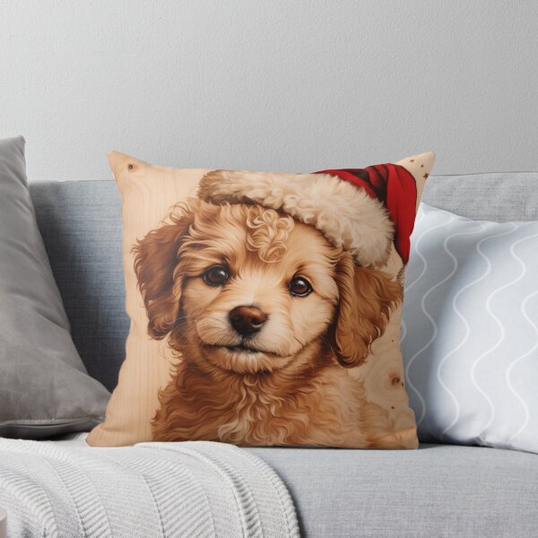 Item preview, Christmas with Poodle: The Elegant Beauty of Wood (Pyro Pets Art - 204) designed and sold by pyropetsart.