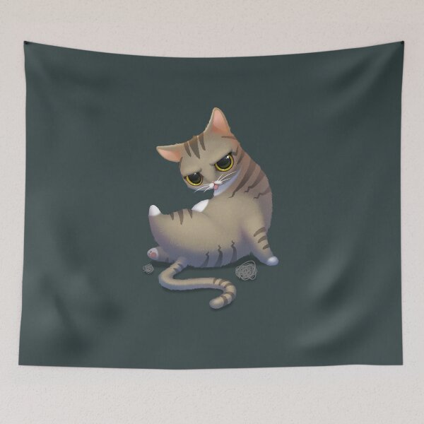 Item preview, mischievous cat designed and sold by poopfox.