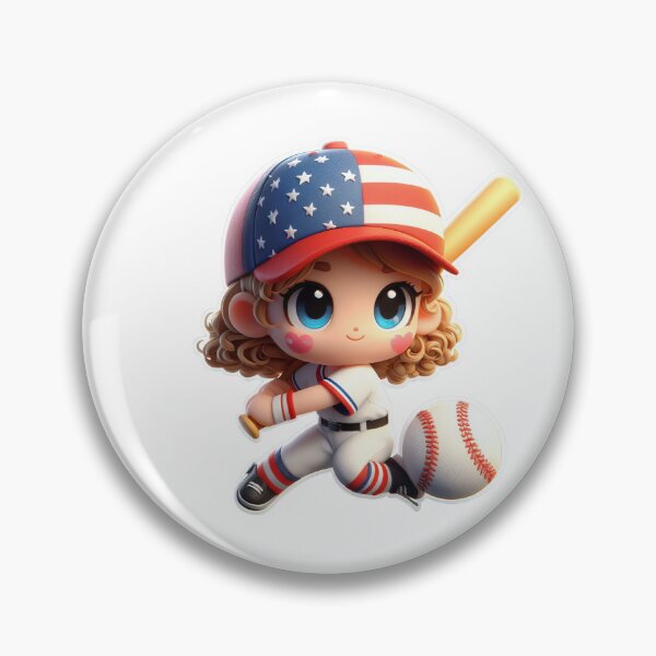 Item preview, Un lindo deporte de béisbol para chicas. designed and sold by primtawan.