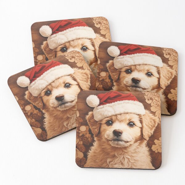 Item preview, Christmas with Poodle: The Elegant Beauty of Wood (Pyro Pets Art - 206) designed and sold by pyropetsart.