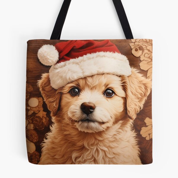 Item preview, Christmas with Poodle: The Elegant Beauty of Wood (Pyro Pets Art - 206) designed and sold by pyropetsart.