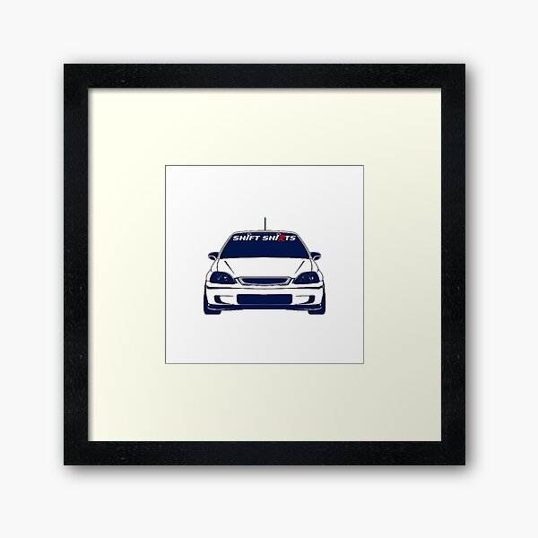 Shift Shirts Interchangeable Parts - EK9 Inspired Framed Art Print