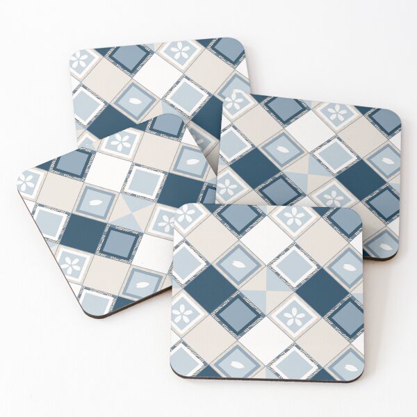 Item preview, Soft Blue Japanese Sakura Kimono Pattern  designed and sold by EmiDoodlesJapan.