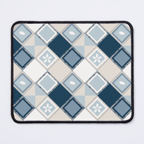 Item preview, Soft Blue Japanese Sakura Kimono Pattern designed and sold by EmiDoodlesJapan.