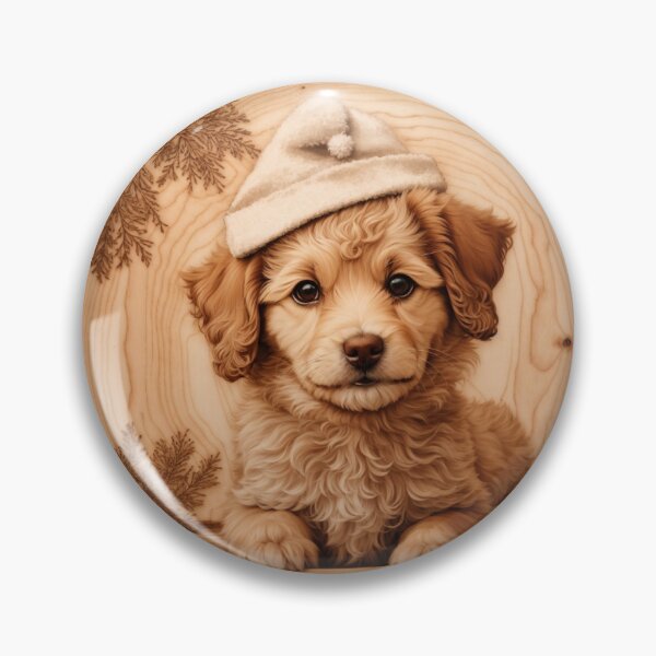 Item preview, Christmas with Poodle: The Elegant Beauty of Wood (Pyro Pets Art - 208) designed and sold by pyropetsart.