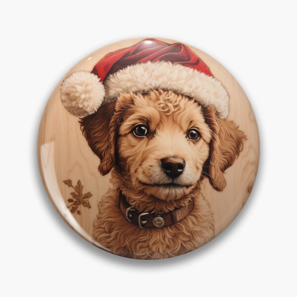 Item preview, Christmas with Poodle: The Elegant Beauty of Wood (Pyro Pets Art - 209) designed and sold by pyropetsart.