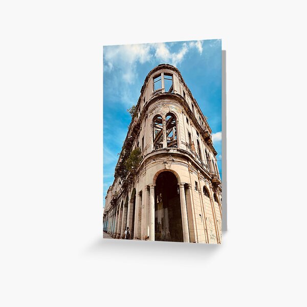 They will crowd Street, Havana. Greeting Card
