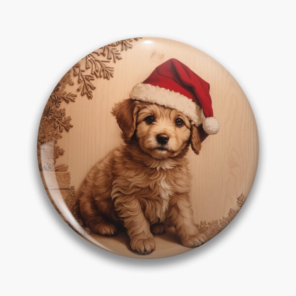 Item preview, Christmas with Poodle: The Elegant Beauty of Wood (Pyro Pets Art - 210) designed and sold by pyropetsart.
