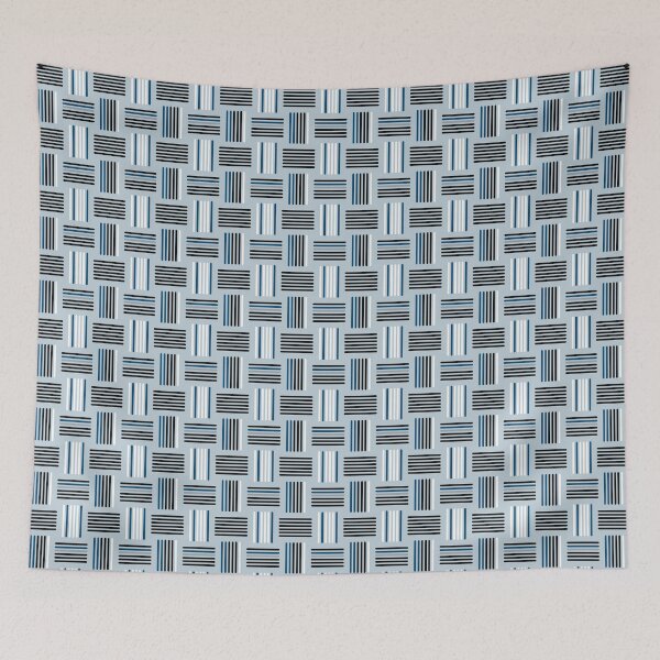 Item preview, Soft Blue Japanese Stripe Kimono Pattern  designed and sold by EmiDoodlesJapan.
