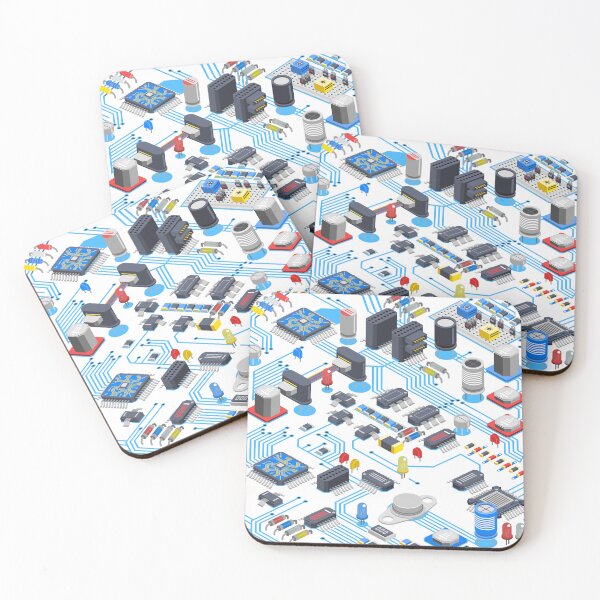 Item preview, Tech Harmony board Electronics pattern designed and sold by Dreamforia.