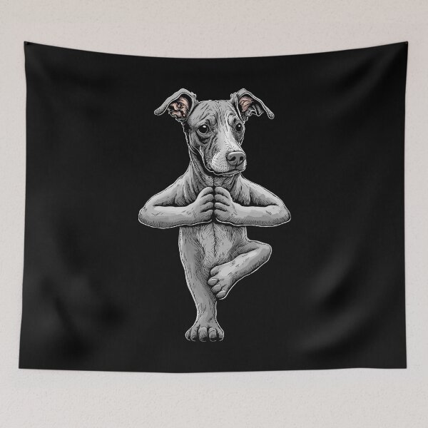Item preview, Italian Greyhound Yoga Dog Puppy Funny Dogs Tree Pose Asana designed and sold by GrandeDuc.