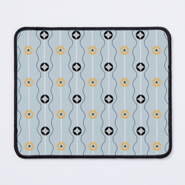 Item preview, Soft Blue Japanese Circle Stripe Kimono Pattern designed and sold by EmiDoodlesJapan.