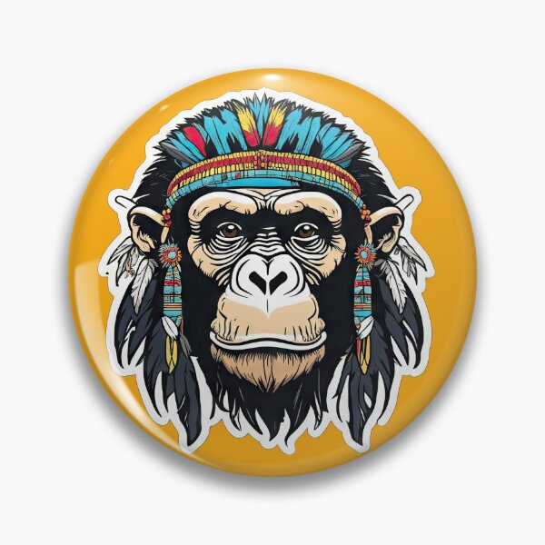 Item preview, Badass Old Chimp, Old Chimpanzee designed and sold by Bilisik.