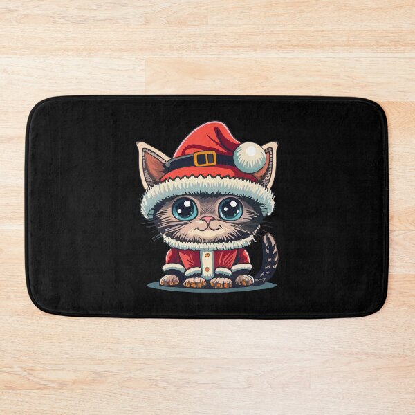 Item preview, Little cute Kitten in Santa Claus costume designed and sold by kreafox.