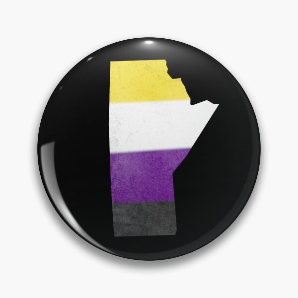 Item preview, Province Of Manitoba - Non Binary Pride Flag designed and sold by BackgroundPixel.
