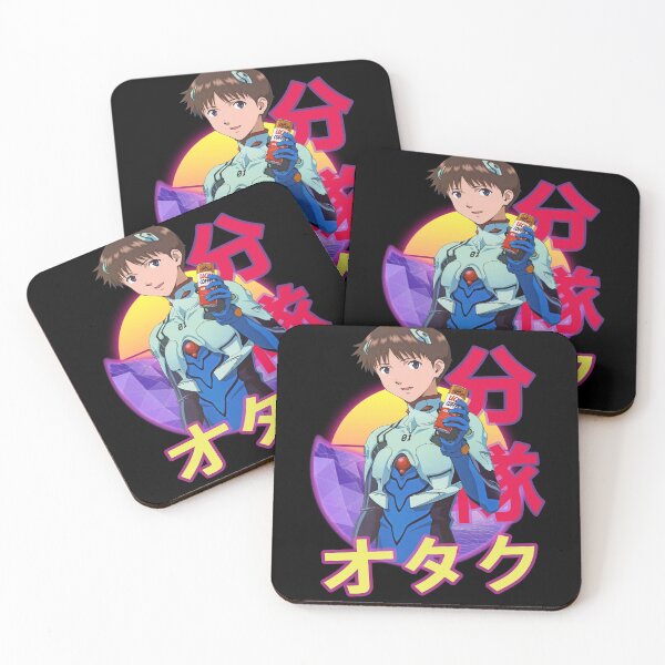 Artikelvorschau, Shinji Ikari Retro-Sonnenuntergang-Design entworfen und verkauft von Wafusaurus.
