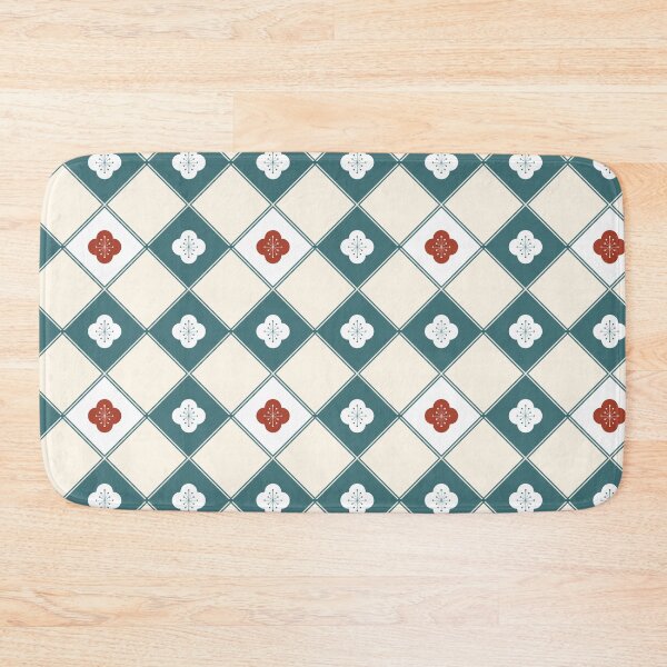 Item preview, Japanese Diagonal Flower Kimono Pattern  designed and sold by EmiDoodlesJapan.