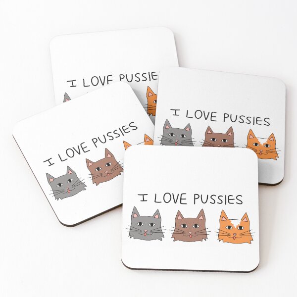 Item preview, I Love Pussies designed and sold by Cleo's Art.