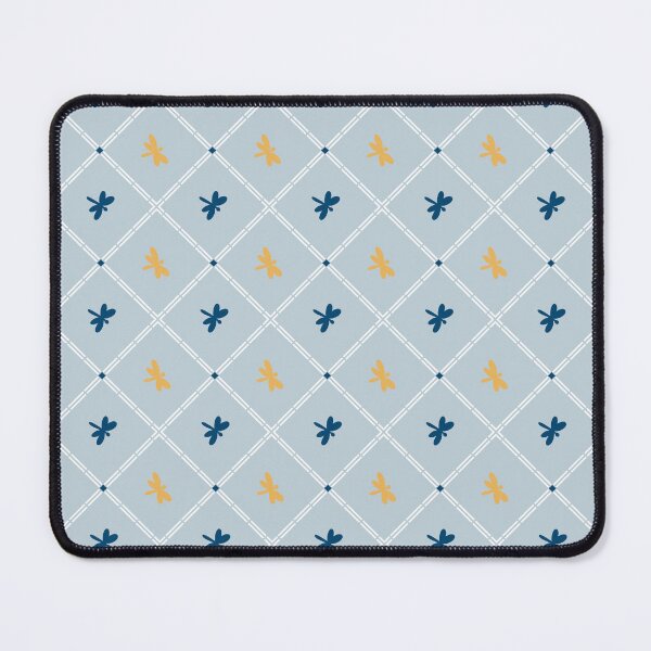 Item preview, Soft Blue Japanese Dragonfly Kimono Pattern  designed and sold by EmiDoodlesJapan.