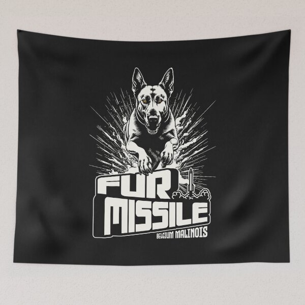Item preview, Fur Missile - Belgium Malinois designed and sold by GarmentMonkeyCo.