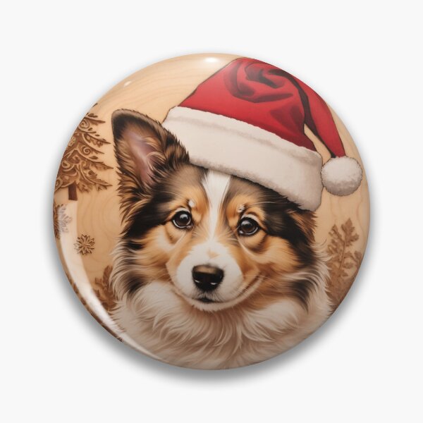 Item preview, Christmas with Sheltie: The Gentle Alertness of Wood (Pyro Pets Art - 218) designed and sold by pyropetsart.