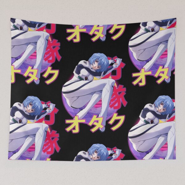 Item preview, Rei Ayanami Retro Sunset Design  designed and sold by Wafusaurus.