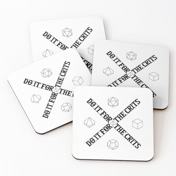 Item preview, Do It For The Crits Dices designed and sold by spookycutepeeps.