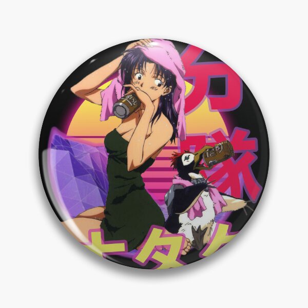 Item preview, Misato Katsuragi Retro Sunset Design designed and sold by Wafusaurus.
